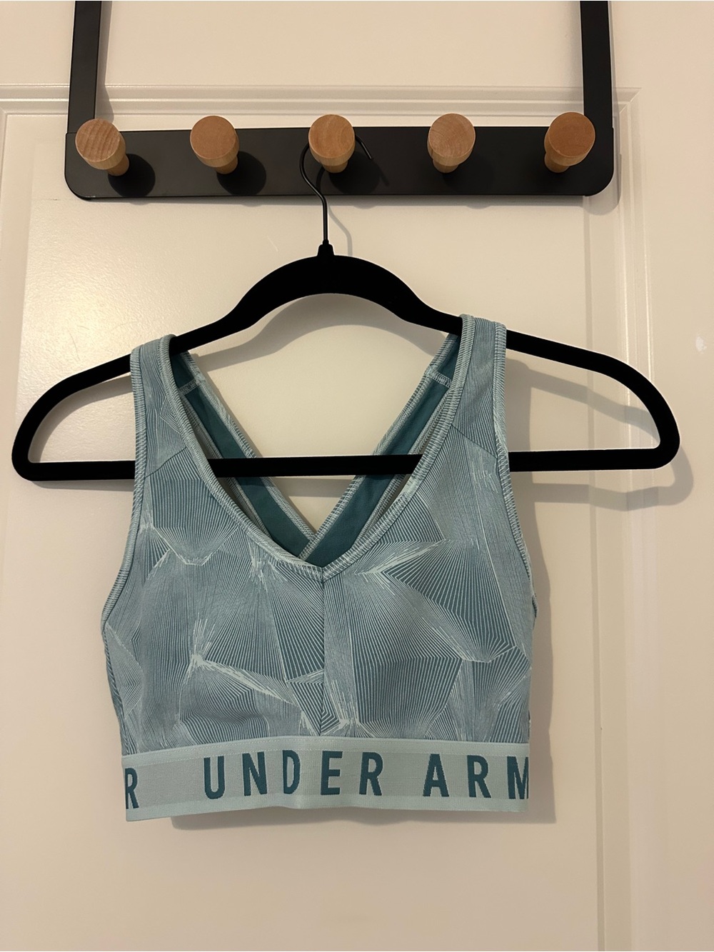 Under Armour Light Blue Patterned Sports Bra